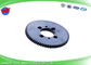 স্টেইনলেস উপাদান Sodick EDM খুচরা যন্ত্রাংশ S464 ফিড রোলার হুইল গিয়ার OD 72 * 7.5T
